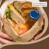 Custom Printed Paper Pouch for Dried Fruit No. 2 — side gusset bag in Kraft paper / PE laminate, view 6