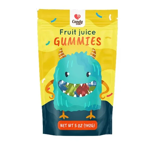 Custom Printed Stand Up Pouch with Zipper No. 13 — stand up pouch in PET / PE laminate with zipper
