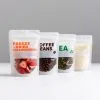 Custom Printed Compostable Matt Stand Up Pouch with Zipper — stand up pouch in PLA / PBAT compostable laminate with zipper, view 2
