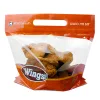 Custom Printed Mylar Bag with Zipper and Window — three side seal pouch in PET / PE laminate with zipper, view 2