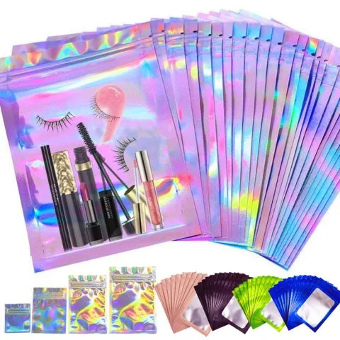 Custom Printed Mylar Bag with Zipper No. 3 — three side seal pouch in PET / PE laminate with zipper