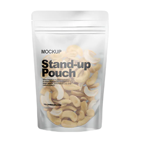 Custom Printed Stand Up Pouch with Zipper No. 3 — stand up pouch in PET / PE laminate with zipper