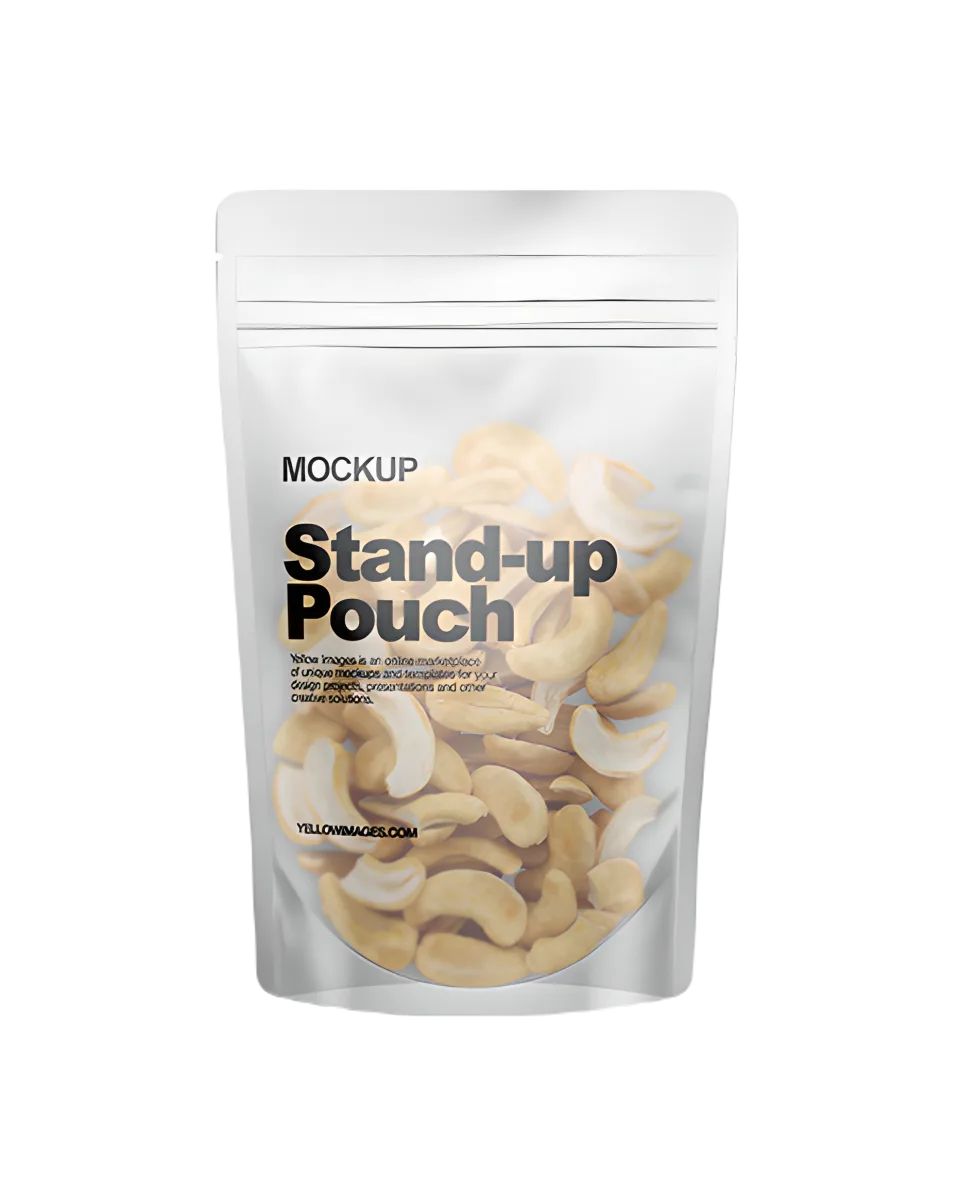 Custom Printed Stand Up Pouch with Zipper No. 3 — stand up pouch in PET / PE laminate with zipper
