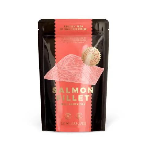 Custom Printed Recycled Stand Up Pouch with Zipper No. 6 — stand up pouch in PET / PE laminate with zipper, tear notch