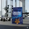 Custom Printed Recycled Foil Whey Protein Bag with Zipper (1 kg) — stand up pouch in PET / AL / PE laminate with zipper, view 2