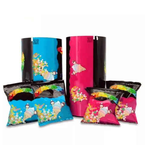 Custom Printed Printing Roll Film for Your Own Form-fill-seal Line No. 3 — printed roll film in PET / PE laminate