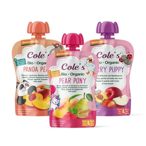 Custom Printed Spout Pouch for Juice (150 ml) No. 2 — spout pouch in PET / PE laminate with spout