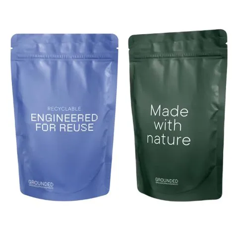 Custom Printed Stand Up Pouch with Zipper No. 17 — stand up pouch in PET / PE laminate with zipper