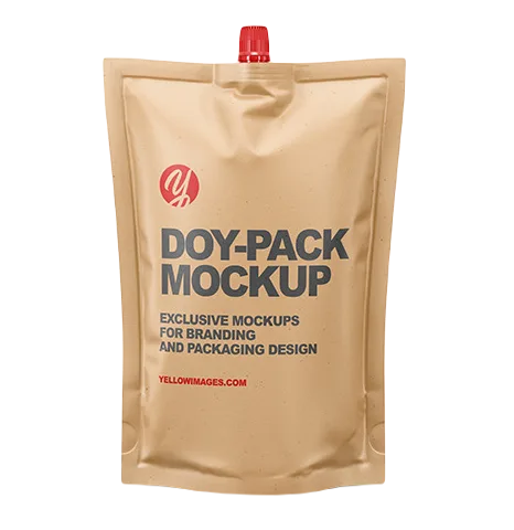 Custom Printed Spout Pouch for Juice (30 ml) — spout pouch in PET / PE laminate with spout