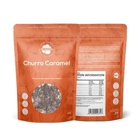 Custom Printed Compostable Stand Up Pouch with Zipper No. 2 — stand up pouch in PLA / PBAT compostable laminate with zipper