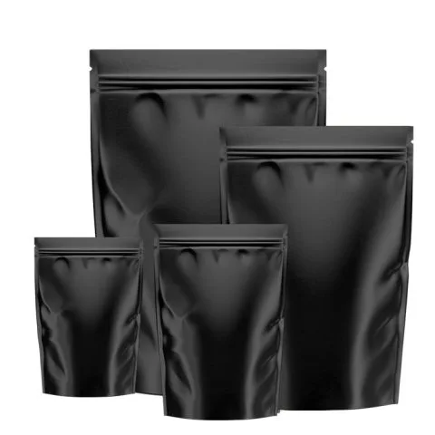 Custom Printed Clothing Bag with Zipper No. 2 — stand up pouch in PET / PE laminate with zipper