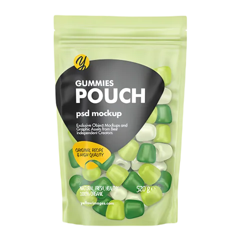 Custom Printed Foil Matt Mylar Bag with Zipper and Window — stand up pouch in PET / AL / PE laminate with zipper