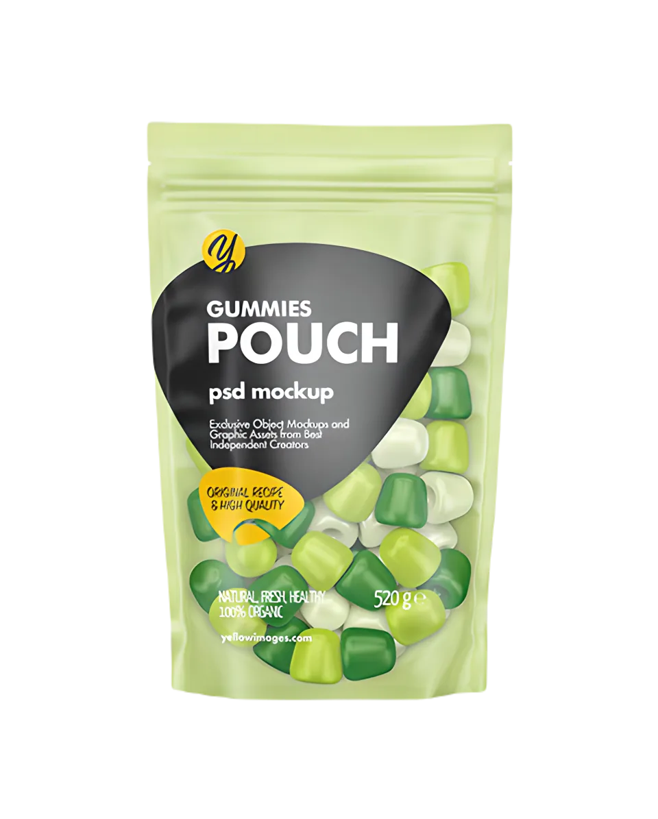 Custom Printed Foil Matt Mylar Bag with Zipper and Window — stand up pouch in PET / AL / PE laminate with zipper