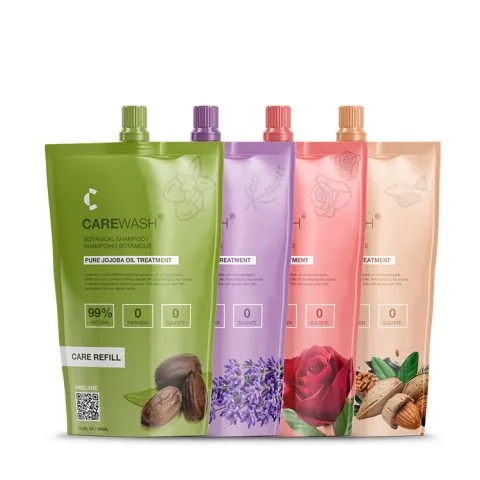 Custom Printed Recycled Foil Spout Pouch for Juice (50 ml) — spout pouch in PET / AL / PE laminate with spout