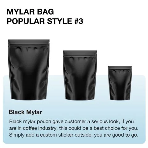 Custom Printed Foil Matt Mylar Bag with Zipper No. 2 — stand up pouch in PET / AL / PE laminate with zipper