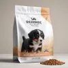 Custom Printed Foil Pet Food Bag with Zipper — flat bottom bag in PET / AL / PE laminate with zipper, view 4