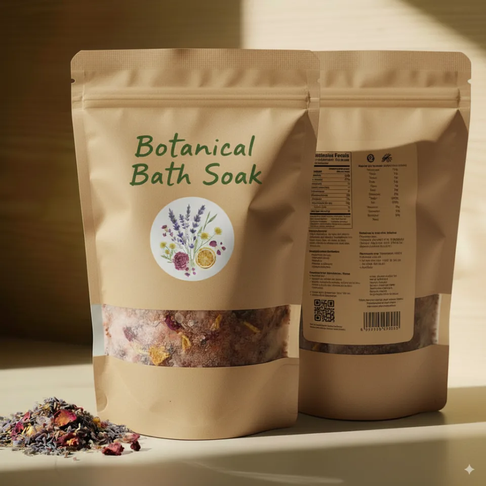 Custom Printed Recycled Foil Stand Up Pouch with Zipper — stand up pouch in PET / AL / PE laminate with zipper