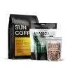 Custom Printed Coffee Bag for Whole Bean and Ground Coffee No. 2 — flat bottom bag in PET / PE laminate, view 4