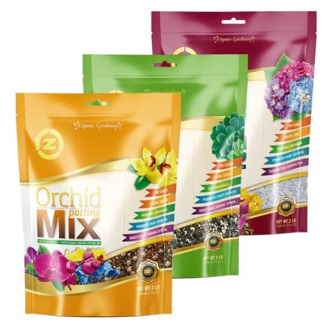 Custom Printed Fertiliser Bag with Zipper (2 kg) — stand up pouch in PET / PE laminate with zipper