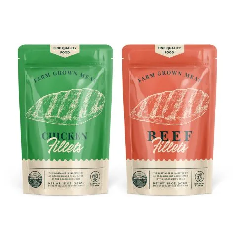 Custom Printed Compostable Stand Up Pouch for Snacks No. 5 — stand up pouch in PLA / PBAT compostable laminate