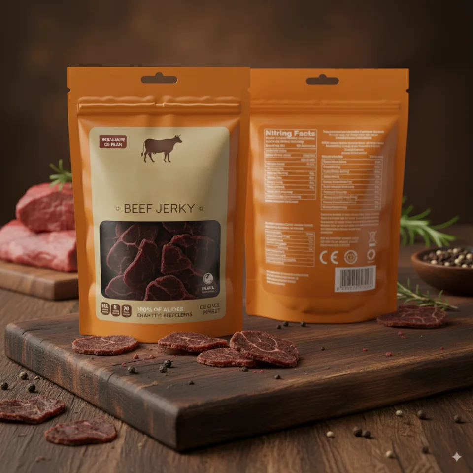 Custom Printed Stand Up Pouch with Zipper (150 g) — stand up pouch in PET / PE laminate with zipper