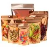 Custom Printed Compostable Stand Up Pouch with Zipper No. 2 — stand up pouch in PLA / PBAT compostable laminate with zipper, view 4