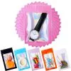 Custom Printed Matt Mylar Bag with Zipper – Smell-Proof (1 g) — three side seal pouch in PET / PE laminate with zipper