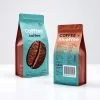 Custom Printed Compostable Coffee Bag with Valve (250 g) — flat bottom bag in PLA / PBAT compostable laminate with degassing valve, view 2