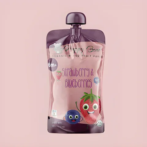 Custom Printed Spout Pouch for Juice (250 ml) — spout pouch in PET / PE laminate with spout