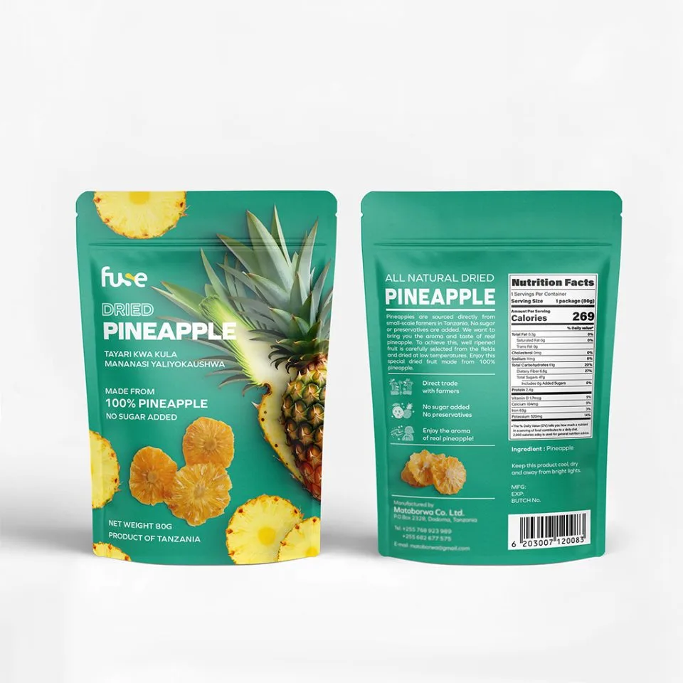 Custom Printed Recycled Coffee Bag with Zipper (100 g) — stand up pouch in PET / PE laminate with zipper