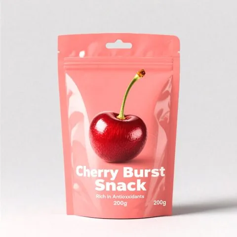 Custom Printed Recycled Paper Pouch with Zipper No. 3 — stand up pouch in Kraft paper / PE laminate with zipper