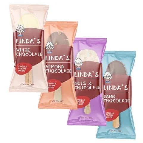 Custom Printed Back Seal Pouch for Snacks No. 8 — back seal pillow pouch in PET / PE laminate