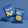 Custom Printed Foil Back Seal Pouch for Snacks No. 6 — back seal pillow pouch in PET / AL / PE laminate