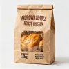Custom Printed Paper Pouch with Window — flat bottom bag in Kraft paper / PE laminate