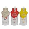 Custom Printed Compostable Spout Pouch for Juice (100 ml) No. 2 — spout pouch in PLA / PBAT compostable laminate with spout