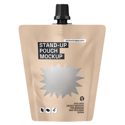 Custom Printed Stand Up Pouch for Snacks (50 ml) — stand up pouch in PET / PE laminate