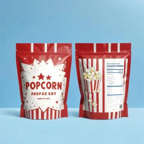 Custom Printed Recycled Stand Up Pouch with Zipper No. 4 — stand up pouch in PET / PE laminate with zipper