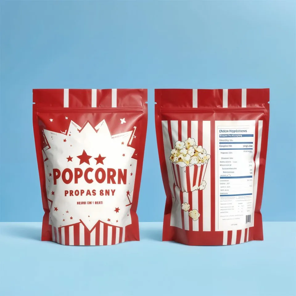 Custom Printed Recycled Stand Up Pouch with Zipper No. 4 — stand up pouch in PET / PE laminate with zipper