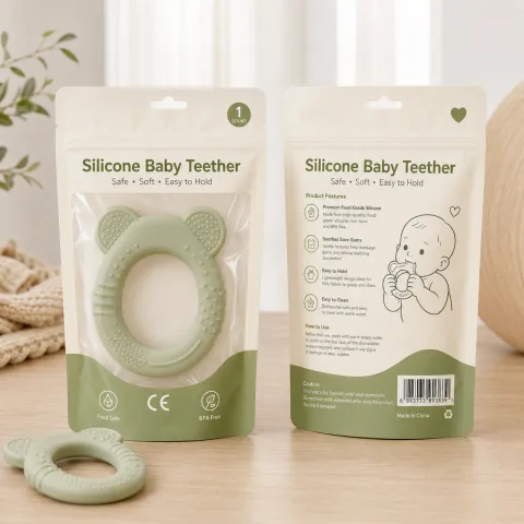 Custom Printed Compostable Stand Up Pouch for Snacks — stand up pouch in PLA / PBAT compostable laminate