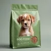Custom Printed Pet Food Bag with Zipper and Valve — flat bottom bag in PET / PE laminate with zipper, degassing valve, view 3