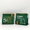 Custom Printed Compostable Coffee Bag with Zipper and Valve No. 3 — side gusset bag in PLA / PBAT compostable laminate with zipper, degassing valve, view 2