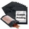 Custom Printed Recycled Paper Pouch with Zipper — stand up pouch in Kraft paper / PE laminate with zipper, view 3