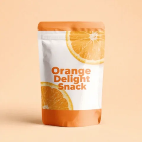 Custom Printed Recycled Kraft Stand Up Pouch with Zipper — stand up pouch in Kraft paper / PE laminate with zipper