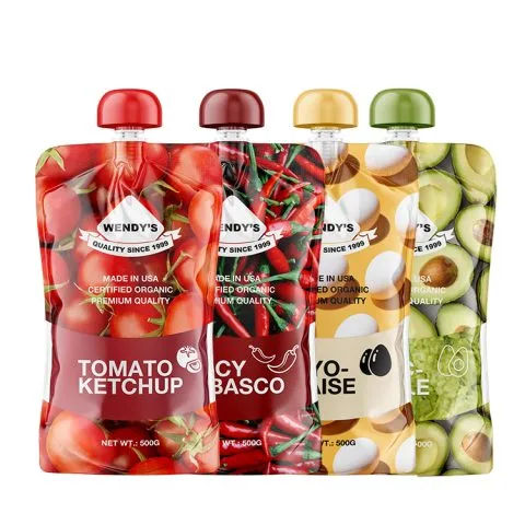 Custom Printed Foil Stand Up Pouch for Snacks (15 ml) — stand up pouch in PET / AL / PE laminate