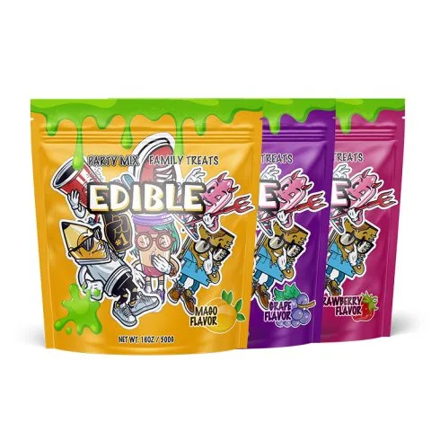 Custom Printed Foil Mylar Bag with Zipper No. 2 — custom shape pouch in PET / AL / PE laminate with zipper