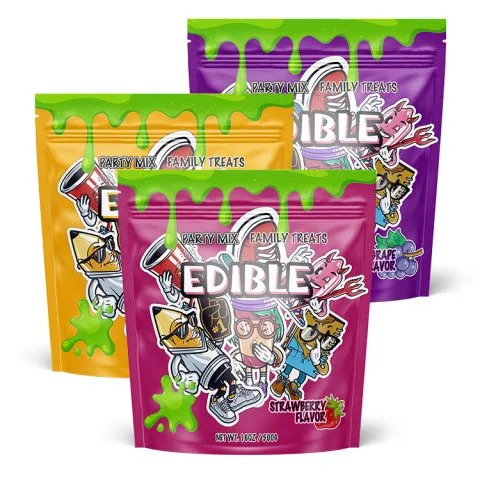 Custom Printed Mylar Bag – Smell-Proof (5 g) — custom shape pouch in PET / PE laminate