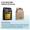 Custom Printed Foil Flat Bottom Bag with Zipper — flat bottom bag in PET / AL / PE laminate with zipper, view 3