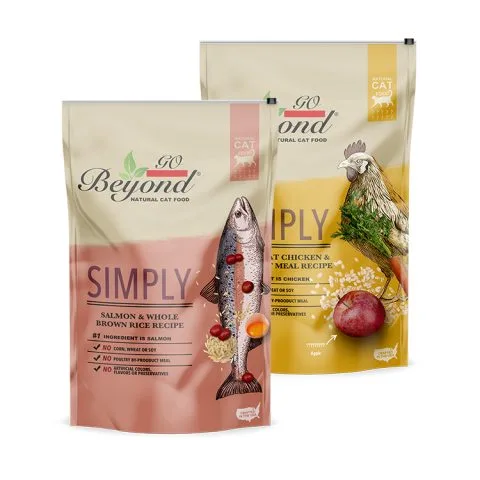 Custom Printed Foil Pet Food Bag with Zipper No. 2 — stand up pouch in PET / AL / PE laminate with zipper