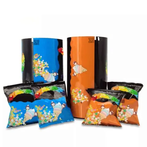 Custom Printed Printing Roll Film for Your Own Form-fill-seal Line No. 2 — printed roll film in PET / PE laminate