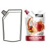 Custom Printed Spout Pouch for Juice (200 ml) — spout pouch in PET / PE laminate with spout, view 3